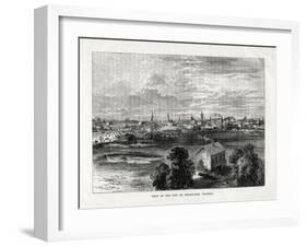 View of the City of Melbourne, Victoria, Australia, 1877-null-Framed Giclee Print