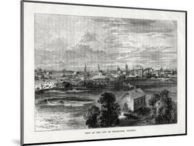 View of the City of Melbourne, Victoria, Australia, 1877-null-Mounted Giclee Print
