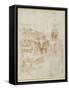 View of the City of Perugia-Raphael-Framed Stretched Canvas