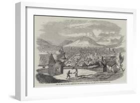 View of the City of Quito, Taken from the Convent of San Juan, Just Previous to the Late Earthquake-null-Framed Giclee Print