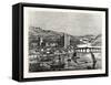 View of the City of Rochester U.K-null-Framed Stretched Canvas