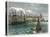 View of the City of San Domingo from the Harbour, Dominican Republic, C1880-null-Stretched Canvas