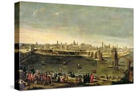 View of the City of Zaragoza-Juan Bautista Marti Nez Del Mazo-Stretched Canvas