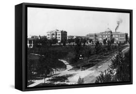 View of the City Park - Twin Falls, ID-Lantern Press-Framed Stretched Canvas