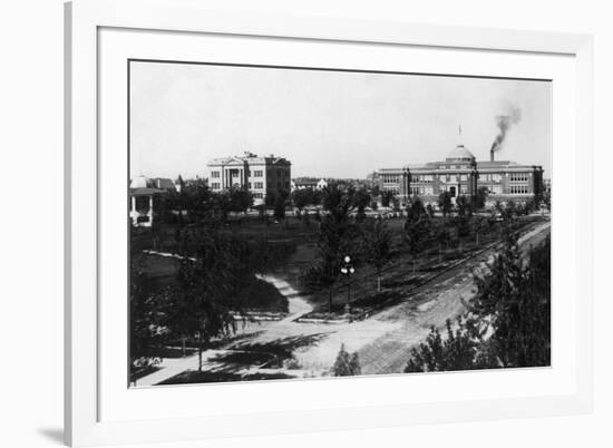 View of the City Park - Twin Falls, ID-Lantern Press-Framed Premium Giclee Print