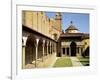 View of the Cloisters and the Pazzi Chapel, 1429-46-Filippo Brunelleschi-Framed Giclee Print