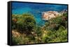 View of the Coast from the Panoramic Road to Sant Feliu De Guixols-Stefano Amantini-Framed Stretched Canvas