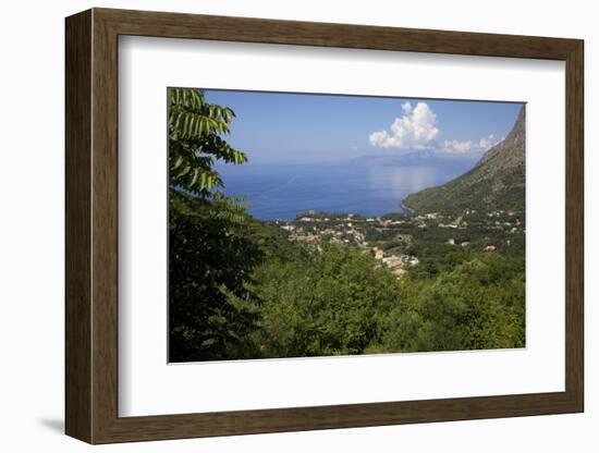 View of the Coast, Maratea, Tyrrhenian Sea, Basilicata, Italy, Europe-Olivier Goujon-Framed Photographic Print