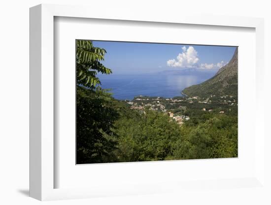 View of the Coast, Maratea, Tyrrhenian Sea, Basilicata, Italy, Europe-Olivier Goujon-Framed Photographic Print