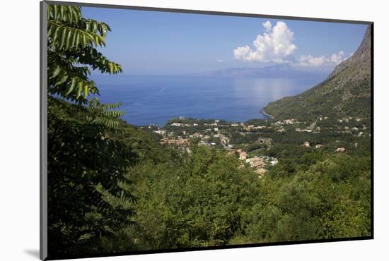 View of the Coast, Maratea, Tyrrhenian Sea, Basilicata, Italy, Europe-Olivier Goujon-Mounted Photographic Print