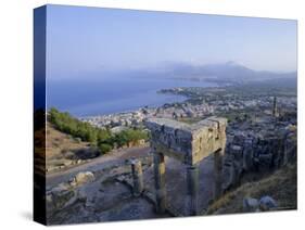 View of the Coast, Solunto, Sicily, Italy, Mediterranean, Europe-Oliviero Olivieri-Stretched Canvas