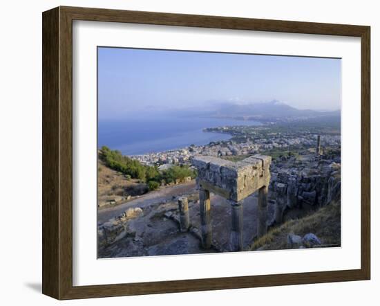 View of the Coast, Solunto, Sicily, Italy, Mediterranean, Europe-Oliviero Olivieri-Framed Photographic Print