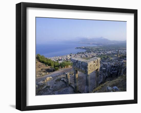 View of the Coast, Solunto, Sicily, Italy, Mediterranean, Europe-Oliviero Olivieri-Framed Photographic Print