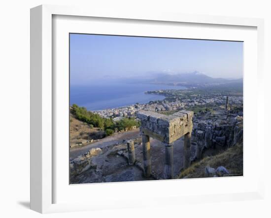 View of the Coast, Solunto, Sicily, Italy, Mediterranean, Europe-Oliviero Olivieri-Framed Photographic Print