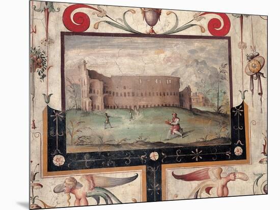 View of the Colosseum, 1544-null-Mounted Giclee Print