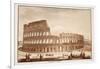 View of the Colosseum During Restoration, 1833-Agostino Tofanelli-Framed Giclee Print