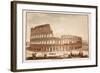 View of the Colosseum During Restoration, 1833-Agostino Tofanelli-Framed Giclee Print
