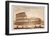 View of the Colosseum During Restoration, 1833-Agostino Tofanelli-Framed Giclee Print