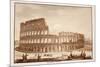 View of the Colosseum During Restoration, 1833-Agostino Tofanelli-Mounted Giclee Print