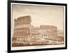 View of the Colosseum from the Temple of Venus, 1833-Agostino Tofanelli-Framed Giclee Print