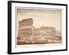 View of the Colosseum from the Temple of Venus, 1833-Agostino Tofanelli-Framed Giclee Print