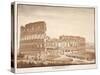 View of the Colosseum from the Temple of Venus, 1833-Agostino Tofanelli-Stretched Canvas