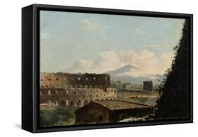 View of the Colosseum, Rome, Late 18Th/Early 19th Century-Pierre Henri de Valenciennes-Framed Stretched Canvas