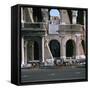 View of the Colosseum with Cabs in Front-CM Dixon-Framed Stretched Canvas