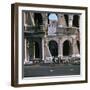 View of the Colosseum with Cabs in Front-CM Dixon-Framed Photographic Print