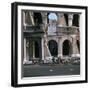 View of the Colosseum with Cabs in Front-CM Dixon-Framed Photographic Print