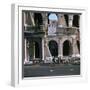 View of the Colosseum with Cabs in Front-CM Dixon-Framed Photographic Print