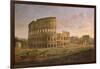 View of the Colosseum with the Arch of Constantine, C.1716-Gaspar van Wittel-Framed Giclee Print