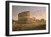 View of the Colosseum with the Arch of Constantine, C.1716-Gaspar van Wittel-Framed Giclee Print