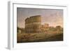 View of the Colosseum with the Arch of Constantine, C.1716-Gaspar van Wittel-Framed Giclee Print