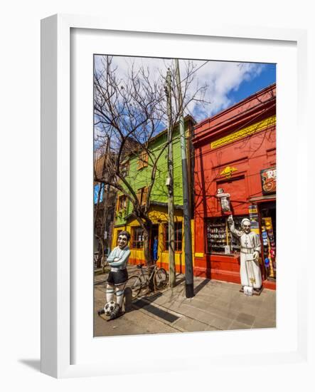 View of the colourful La Boca Neighbourhood, City of Buenos Aires, Buenos Aires Province, Argentina-Karol Kozlowski-Framed Photographic Print