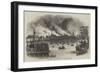 View of the Conflagration of the City of Hamburgh-null-Framed Giclee Print