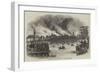 View of the Conflagration of the City of Hamburgh-null-Framed Giclee Print