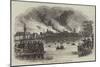 View of the Conflagration of the City of Hamburgh-null-Mounted Giclee Print