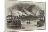 View of the Conflagration of the City of Hamburgh-null-Mounted Giclee Print