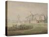 View of the Constantine Palace in Strelna near St. Petersburg, 1856-null-Stretched Canvas