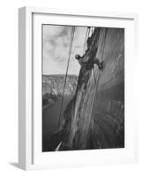 View of the Construction of the Glen Canyon Dam-Ralph Crane-Framed Photographic Print