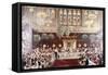 View of the Coronation Luncheon for King George V and Queen Mary Consort, London, 1911-null-Framed Stretched Canvas