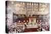 View of the Coronation Luncheon for King George V and Queen Mary Consort, London, 1911-null-Stretched Canvas