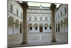 View of the Cortile D'Onore-Luciano Laurana-Mounted Giclee Print