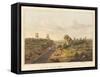 View of the Cottage of Valette-James Rouse-Framed Stretched Canvas