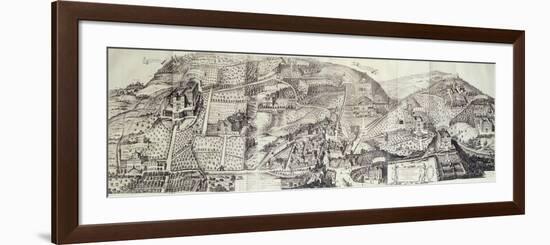 View of the Countryside around Frascati and Villa Mondragone-Matteo Greuter-Framed Premium Giclee Print