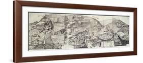 View of the Countryside around Frascati and Villa Mondragone-Matteo Greuter-Framed Giclee Print