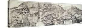 View of the Countryside around Frascati and Villa Mondragone-Matteo Greuter-Stretched Canvas