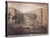 View of the Cours Belsunce, Marseilles, During the Plague of 1720, 1721-Michel Serre-Stretched Canvas