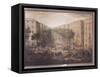 View of the Cours Belsunce, Marseilles, During the Plague of 1720, 1721-Michel Serre-Framed Stretched Canvas